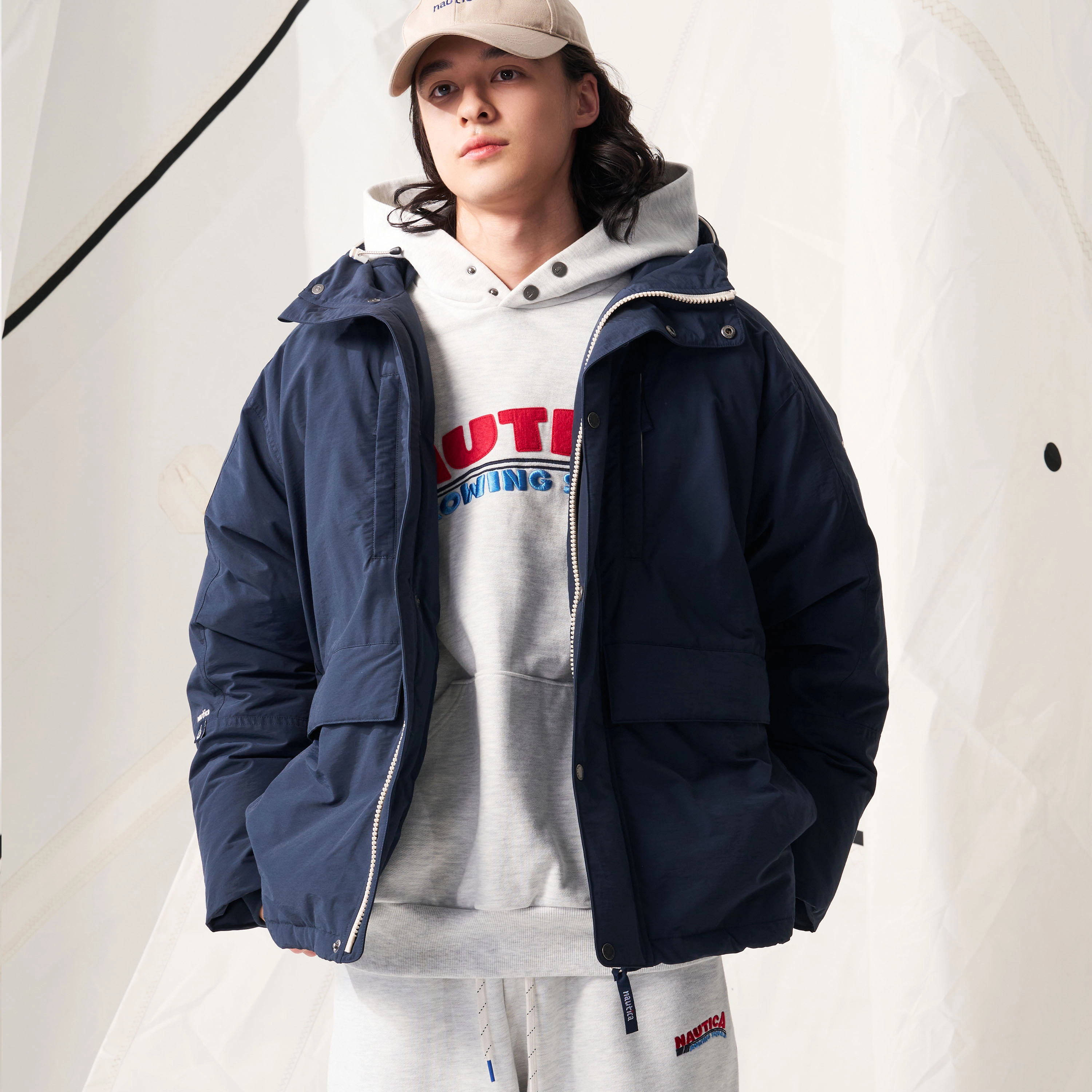 nautica white sail FW24