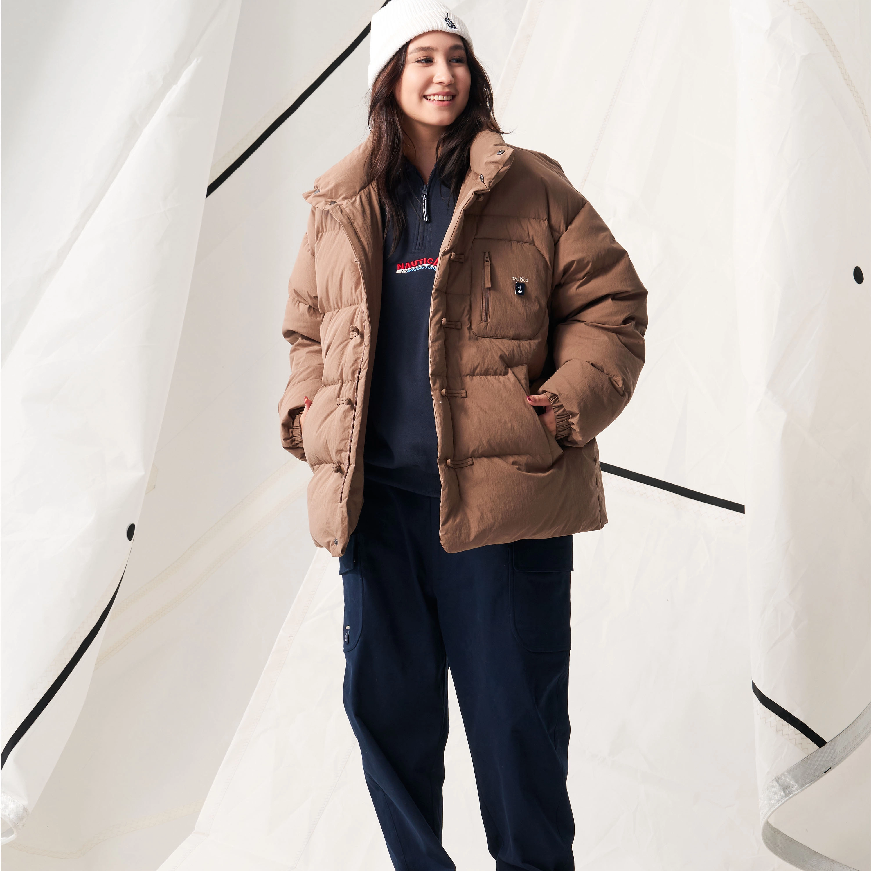 nautica white sail