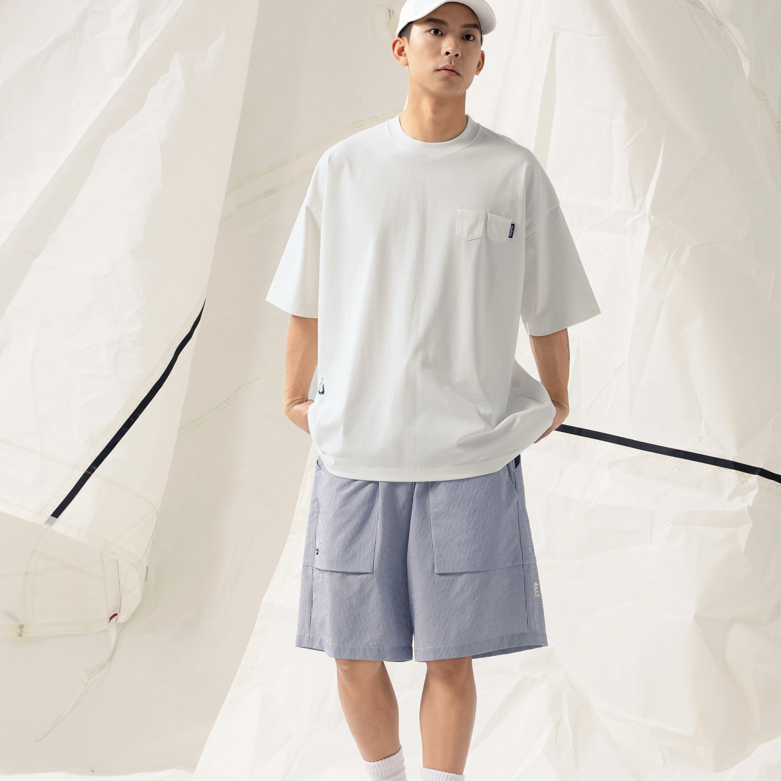 nautica white sail SS24 T