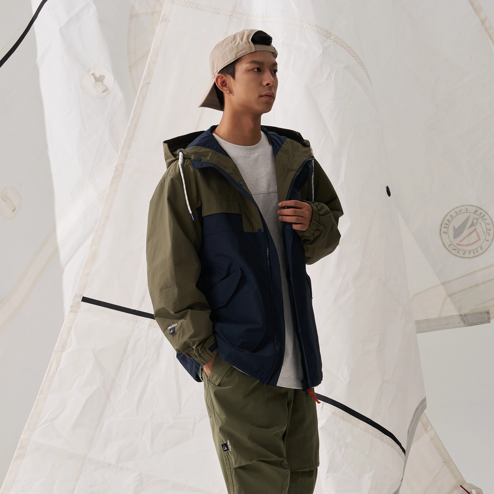 nautica white sail