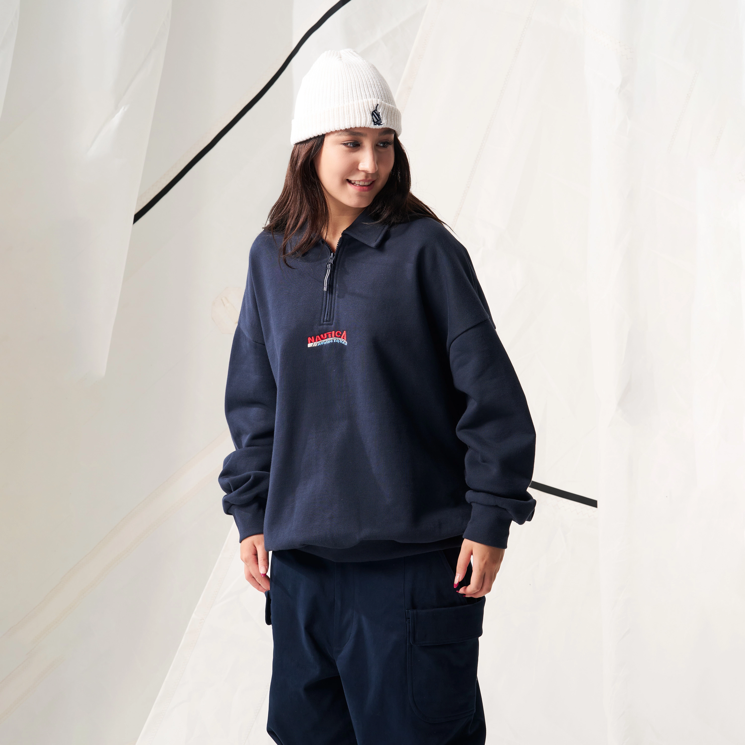 nautica white sail logo