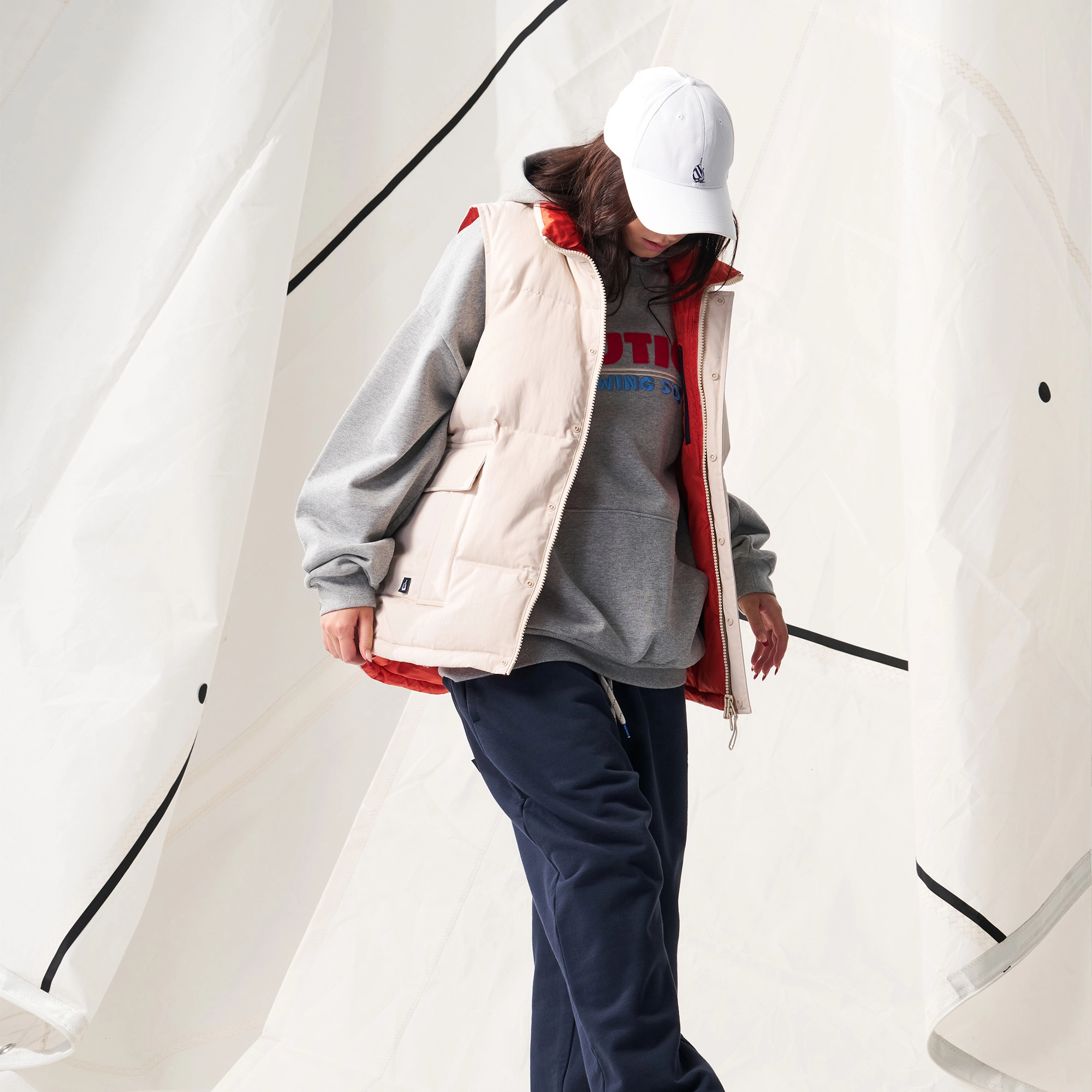 nautica white sail