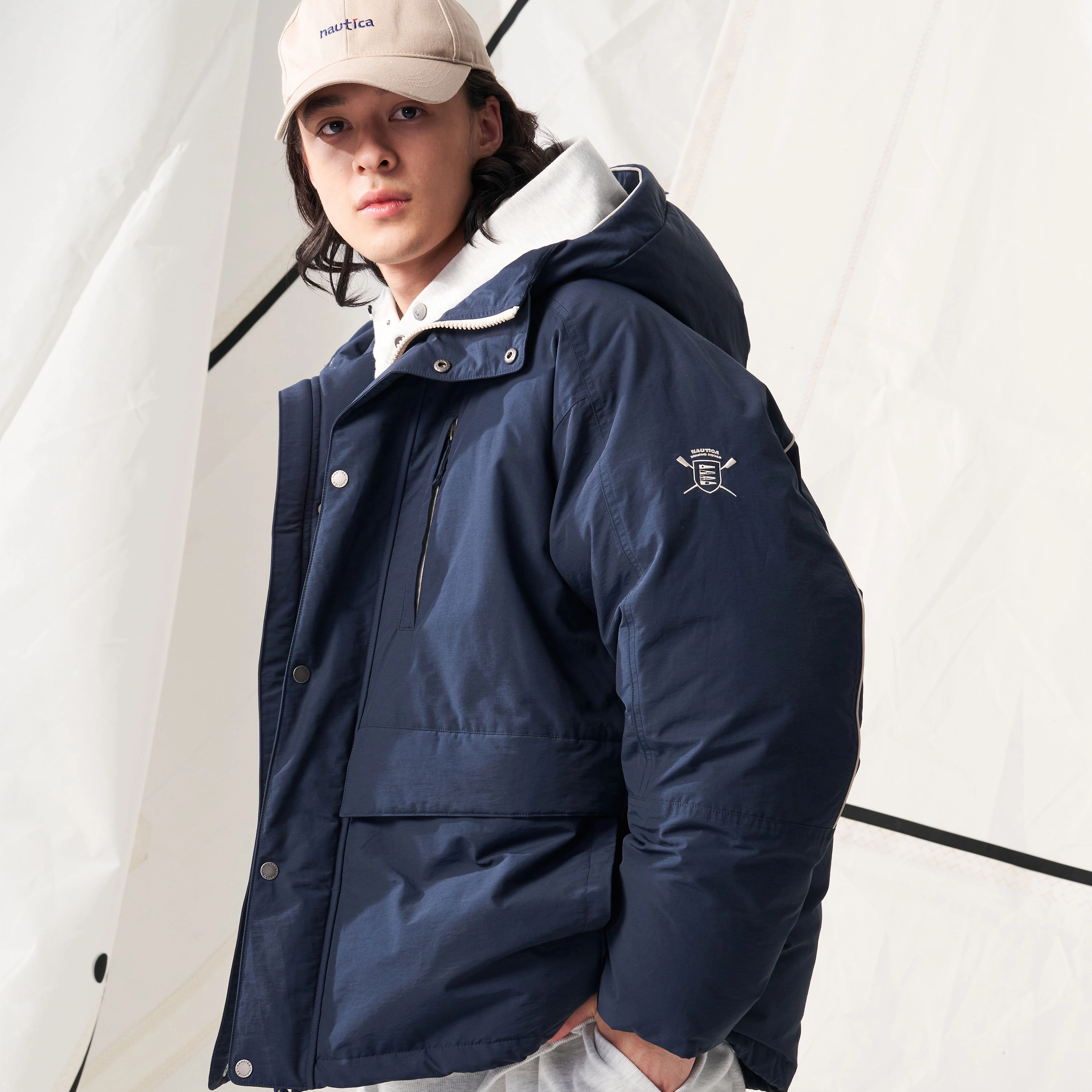 nautica white sail FW24