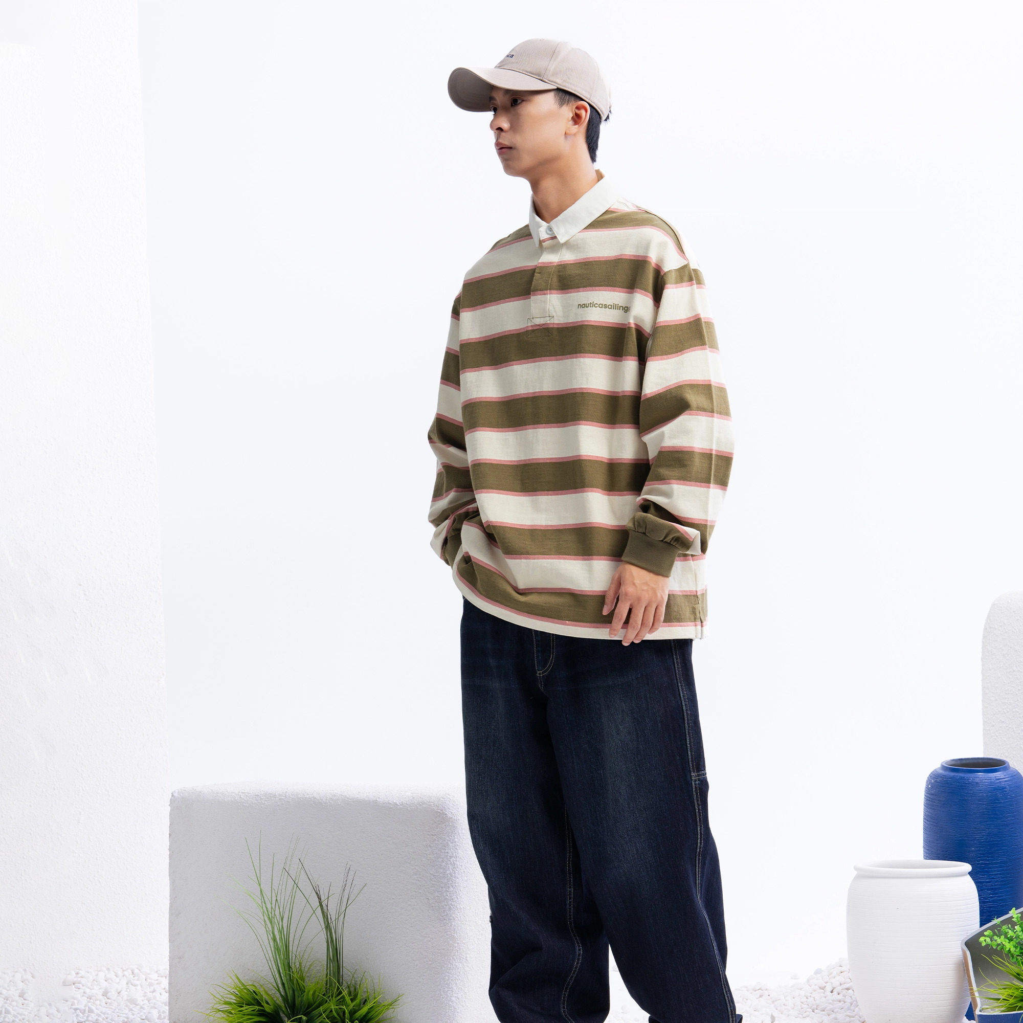 nautica white sail LOGOPolo