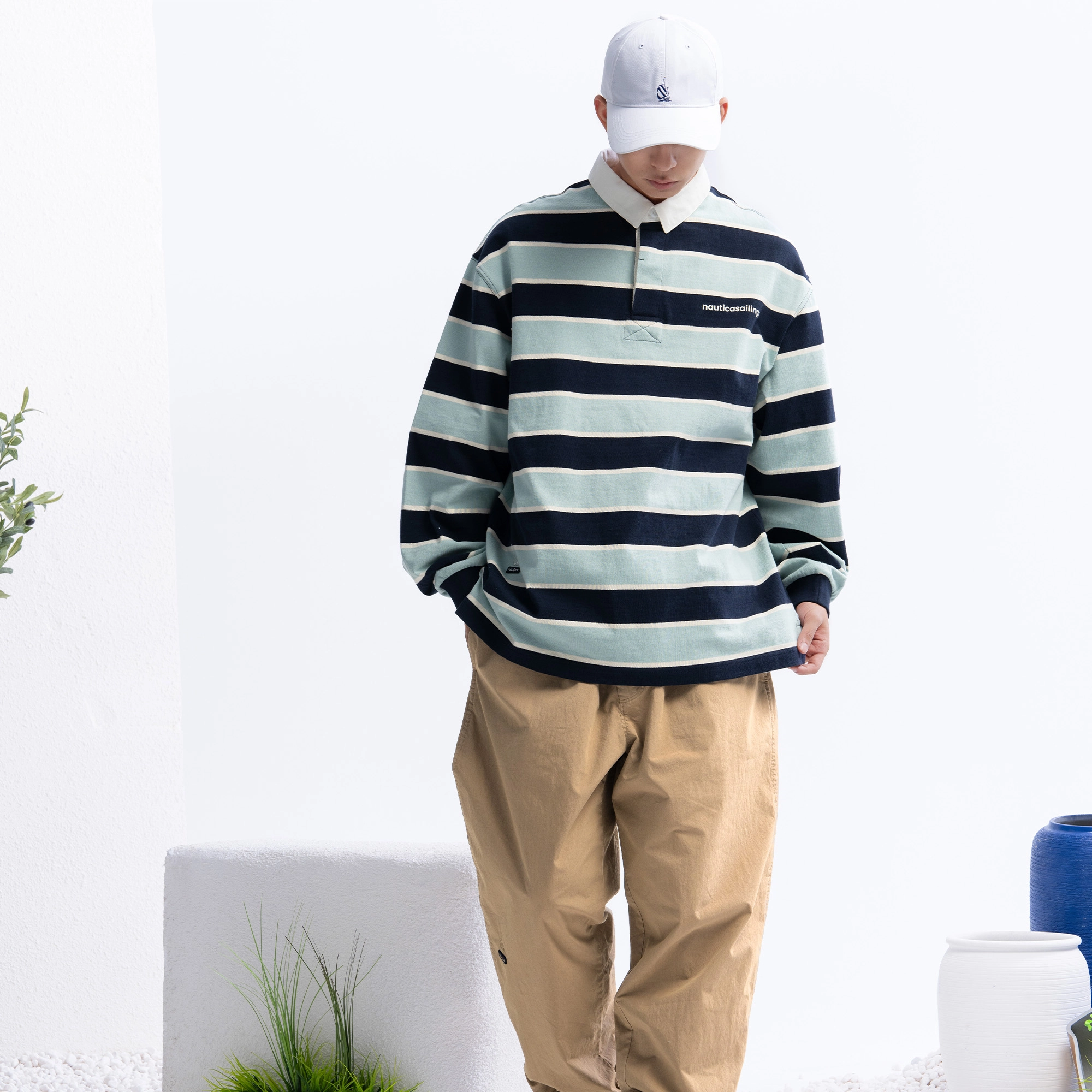 nautica white sail LOGOPolo