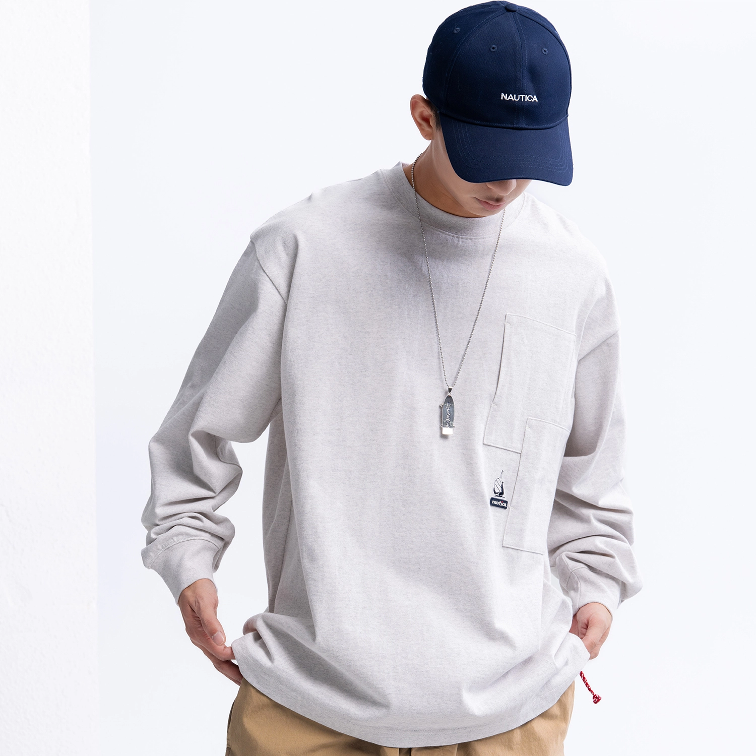 nautica white sail SS24 T