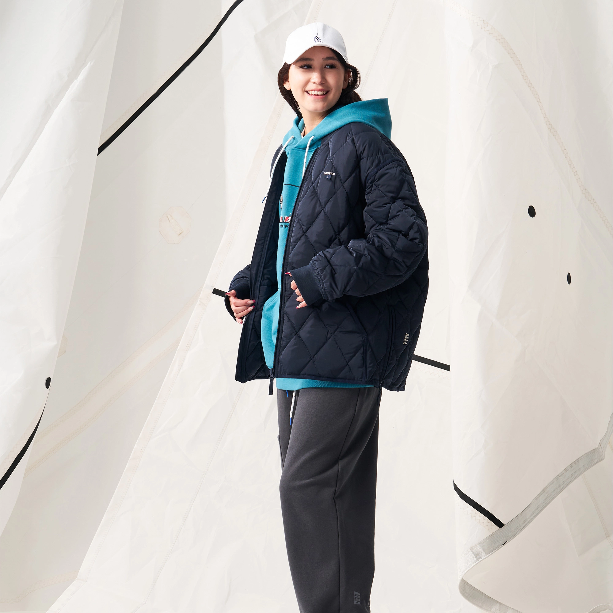 nautica white sail