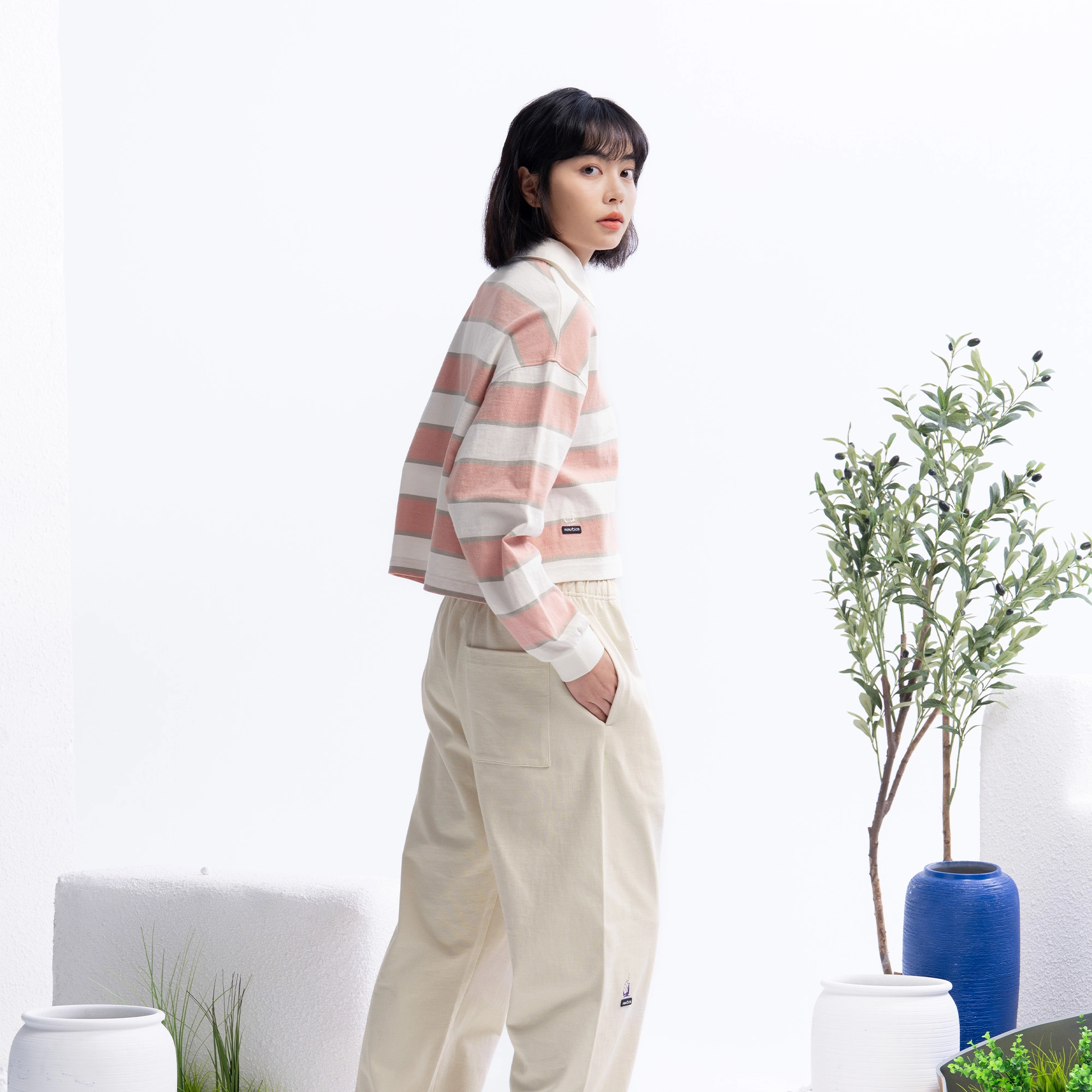nautica white sail LOGOPolo