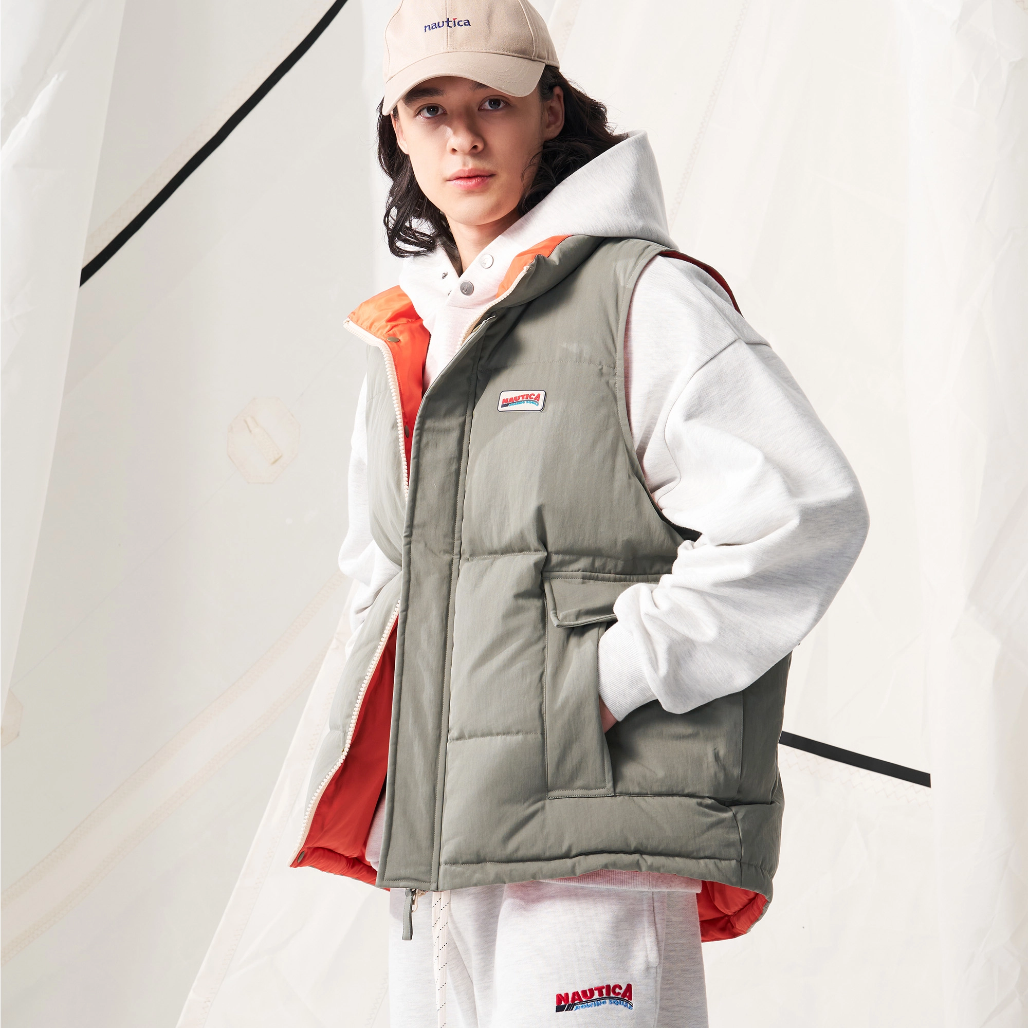 nautica white sail