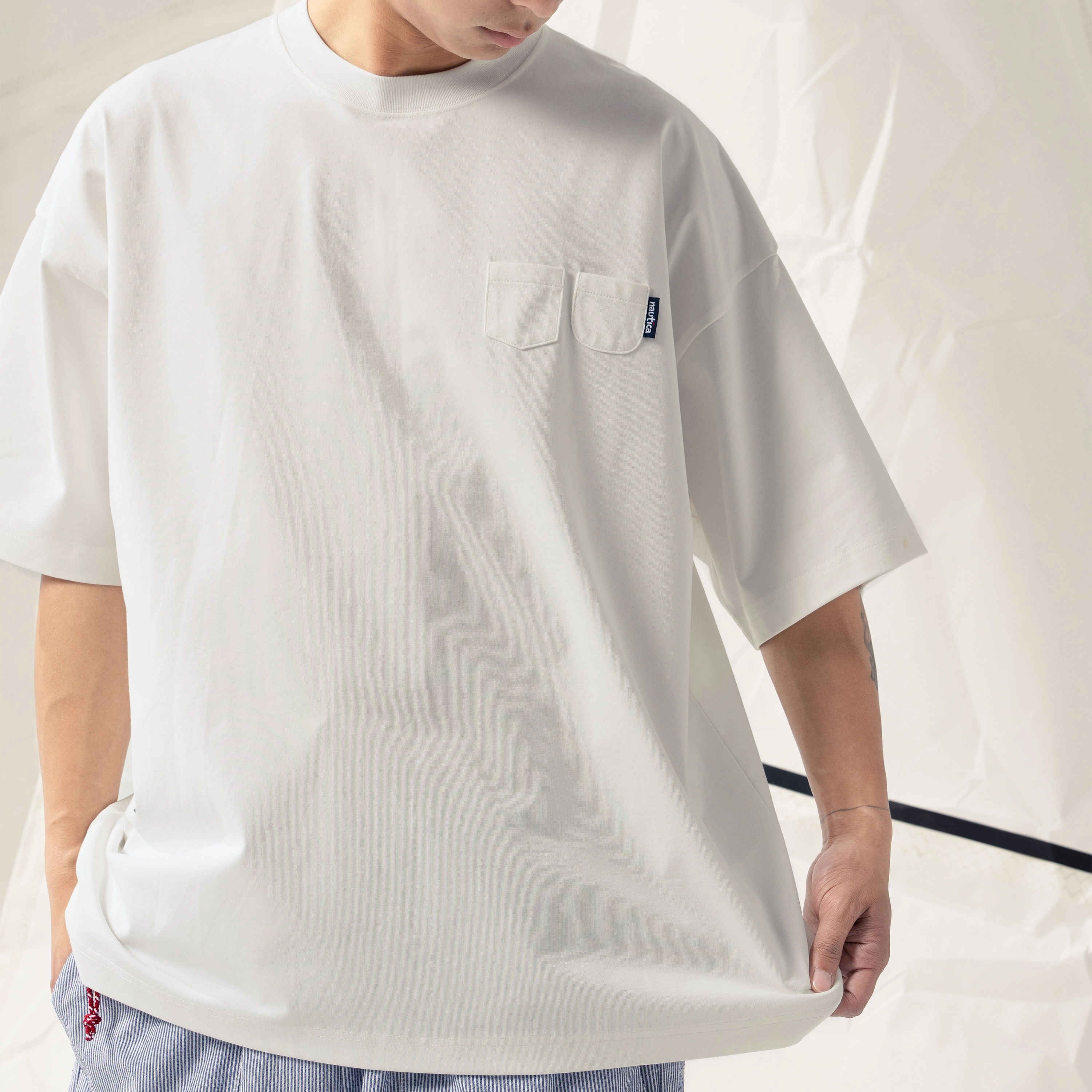 nautica white sail SS24 T