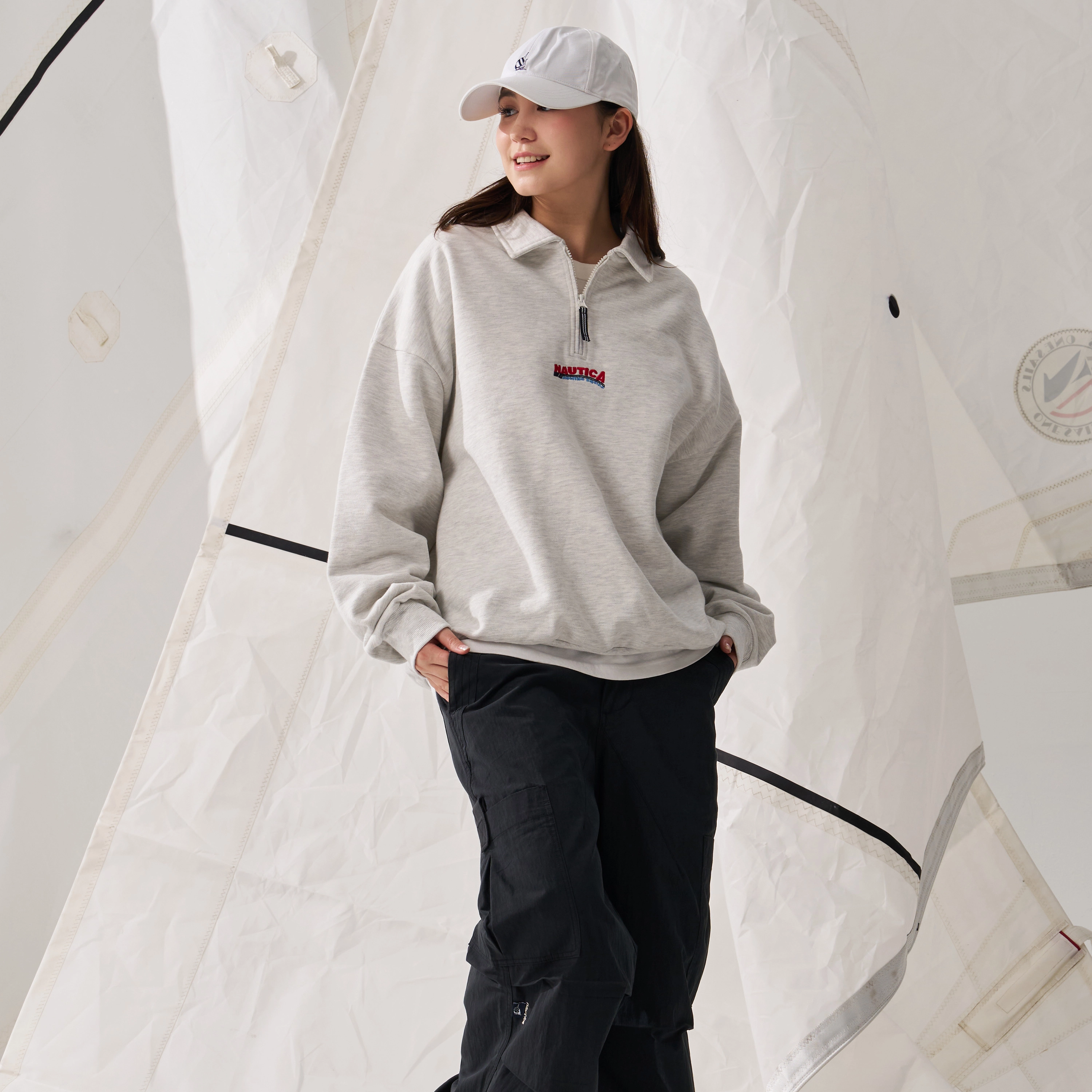 nautica white sail logo