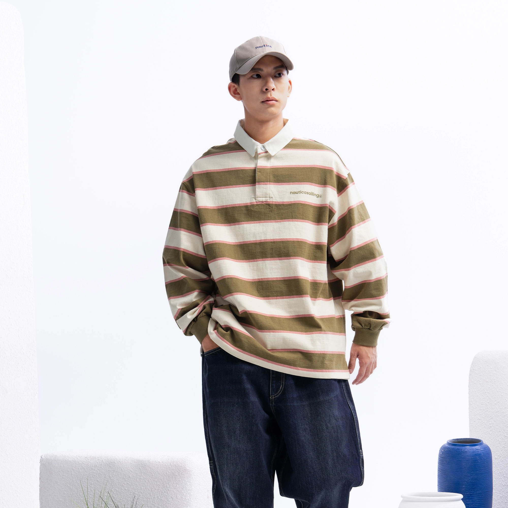 nautica white sail LOGOPolo