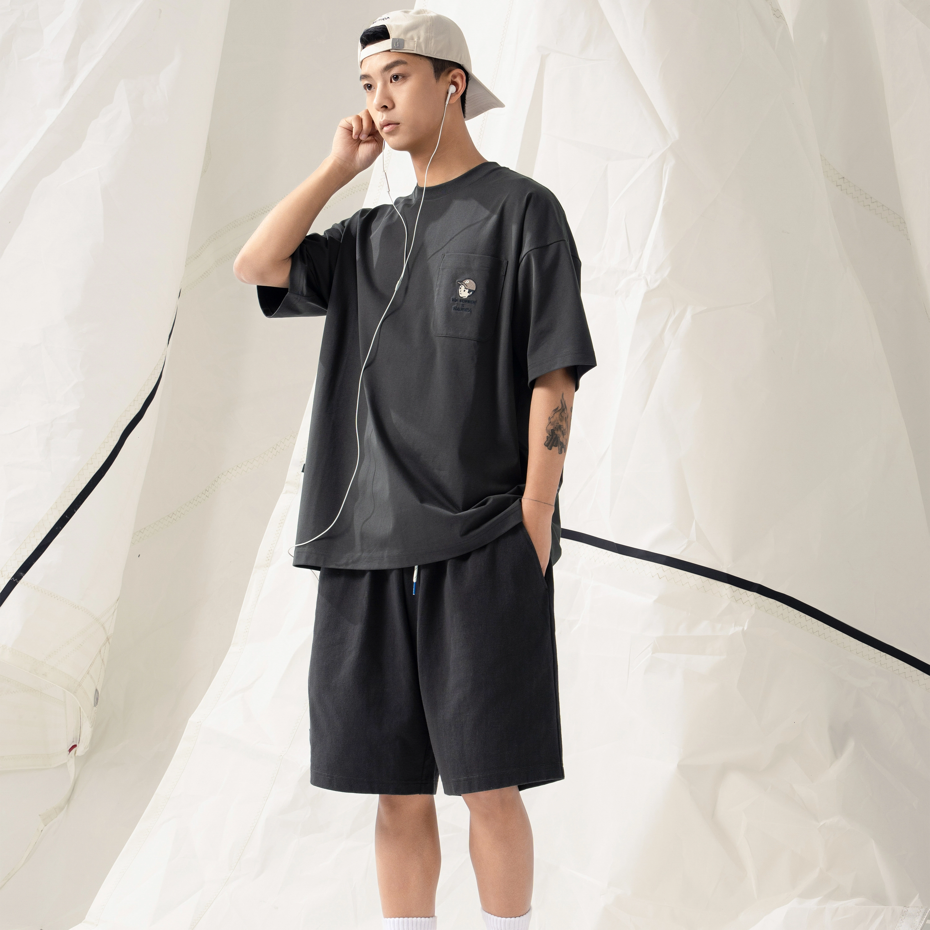nautica white sail x POPBOY SS24 T