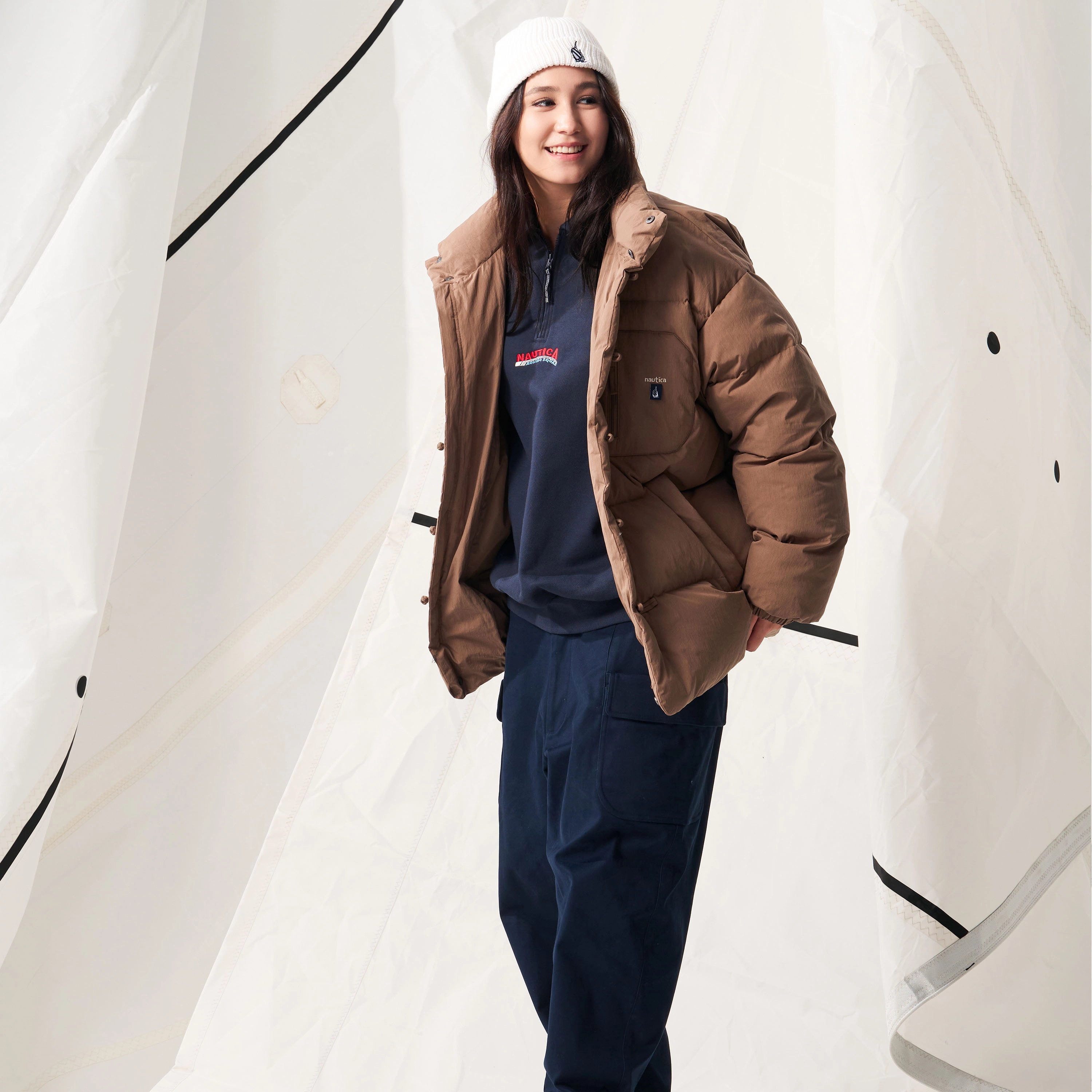 nautica white sail