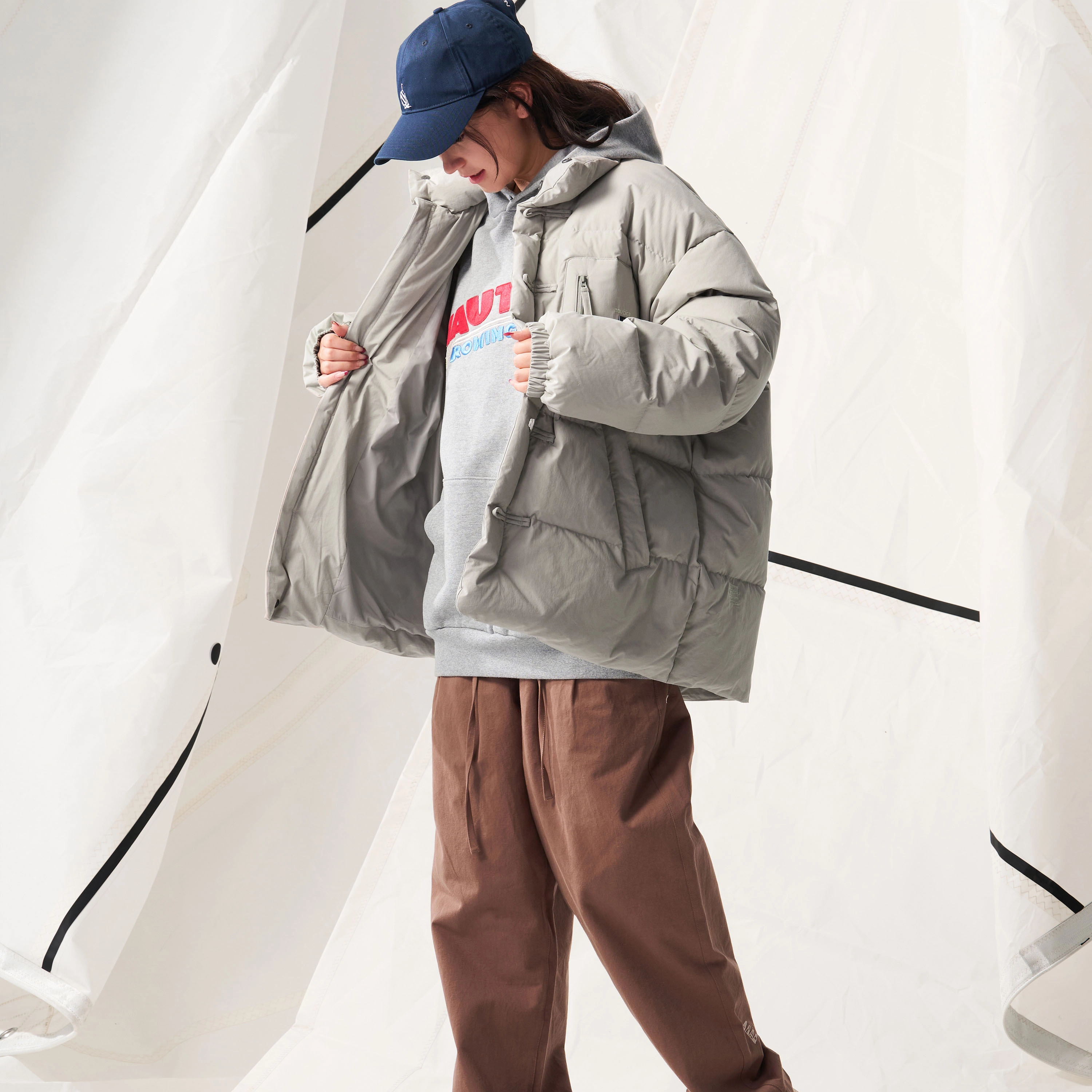 nautica white sail