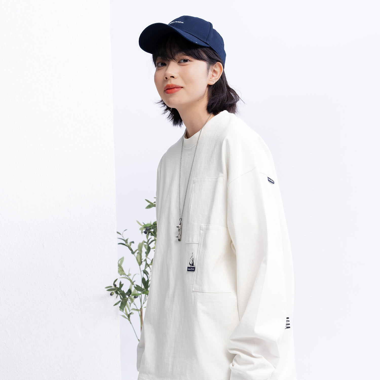 nautica white sail SS24 T