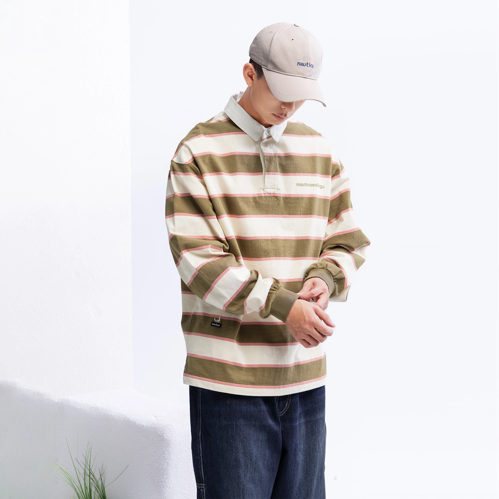 nautica white sail LOGOPolo