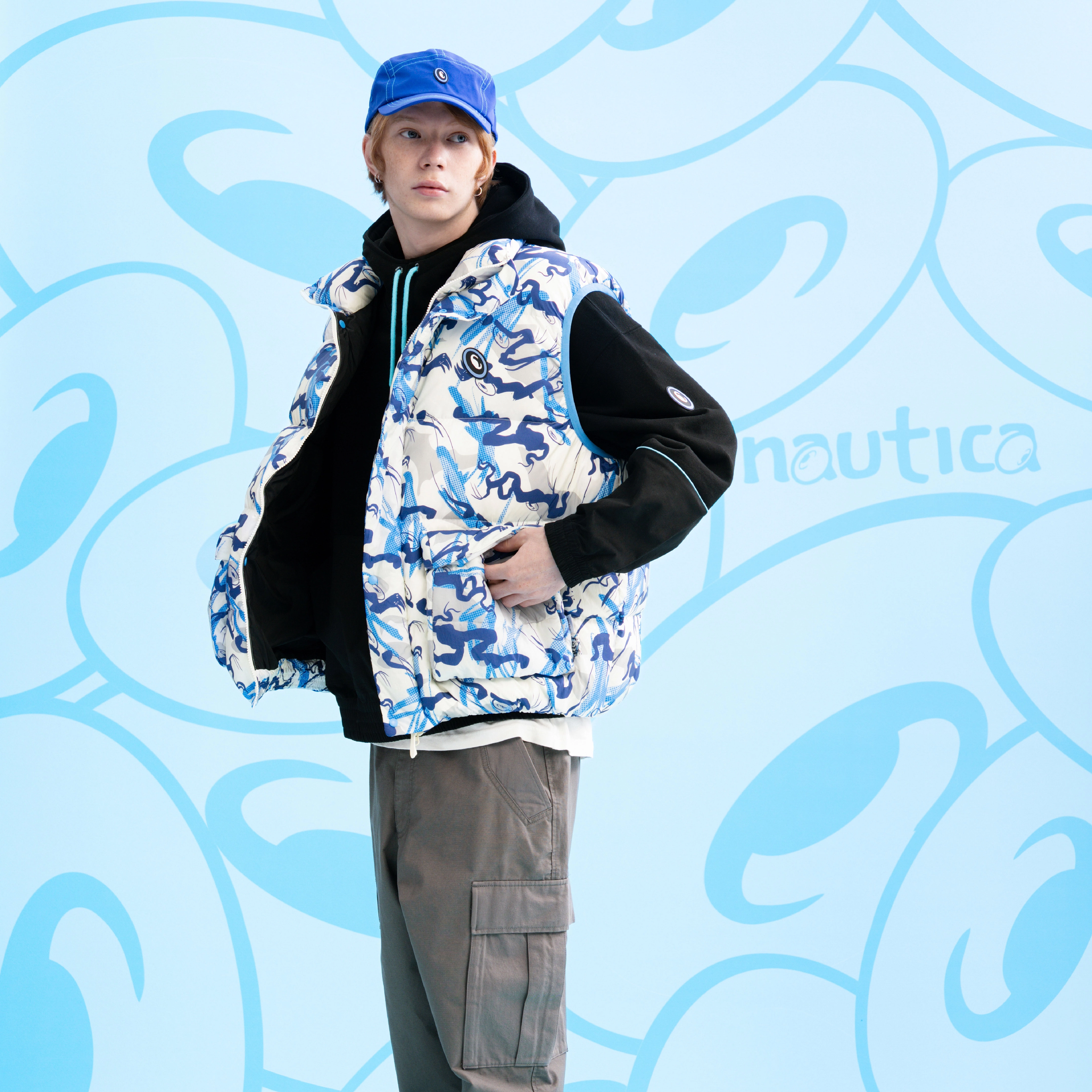 nautica white sail x COIN LOGO