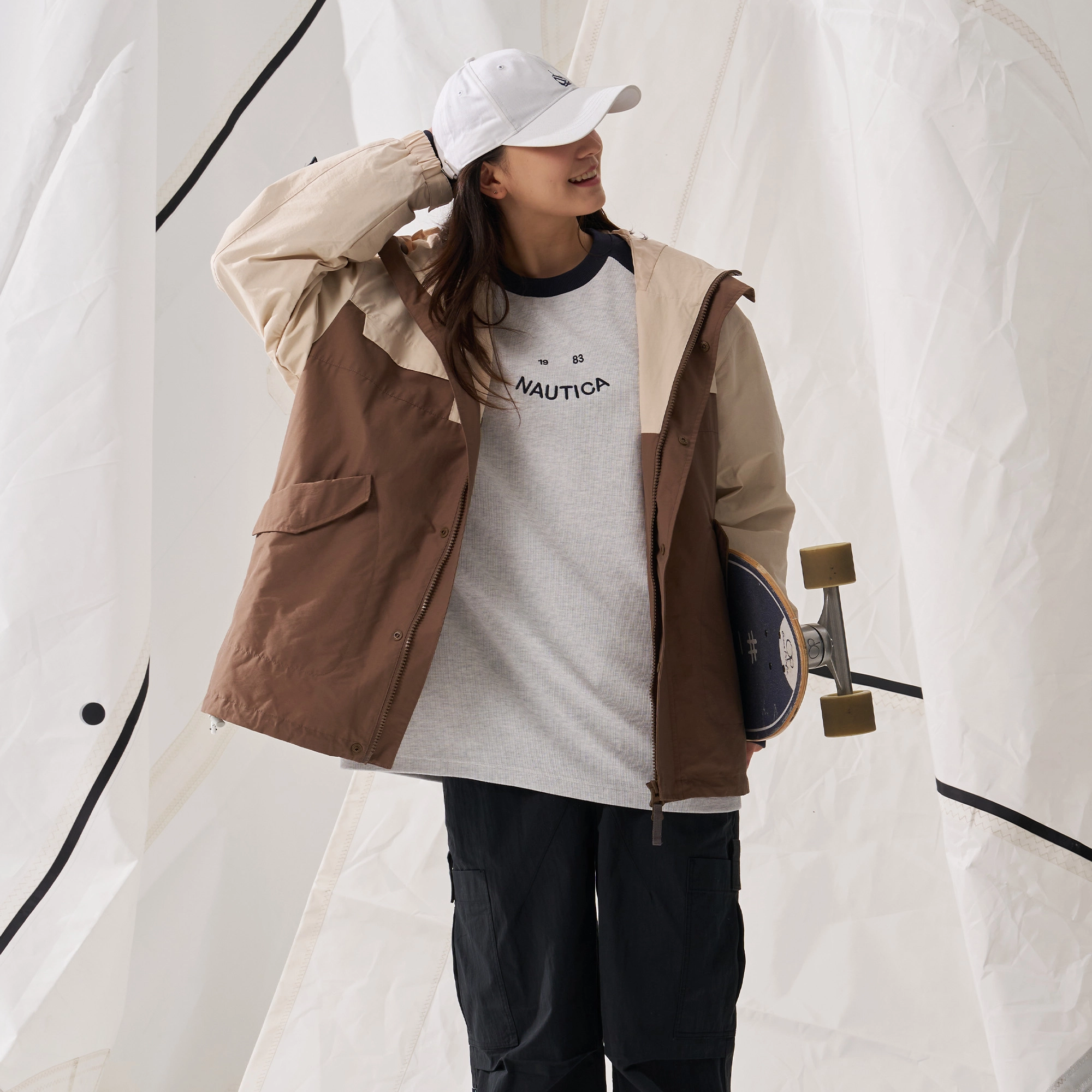 nautica white sail
