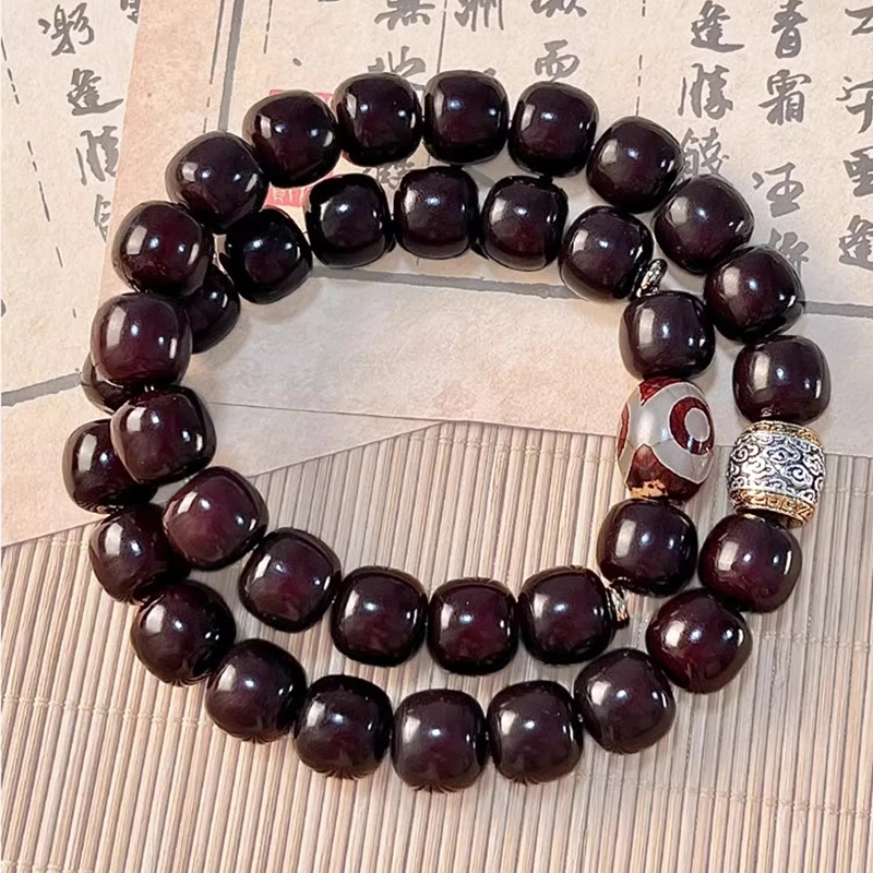 翠仕 国风潮流 天珠转运珠 福气满满时来运转平步青云 #好运 糖心老料 菩提子/菩提籽 手串 男女同款情侣款
