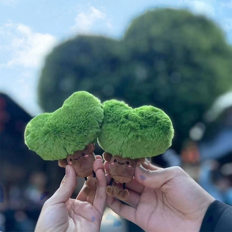 玄唐 三坊七巷爱心树毛绒玩偶钥匙扣可爱公仔背包 聚酯纤维 挂件 男女同款情侣款