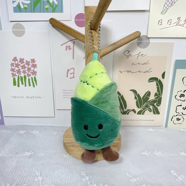 玄唐 西兰花玉米仿蔬菜毛绒玩具钥匙扣可爱娃娃包包配饰 聚酯纤维 挂件 男女同款情侣款