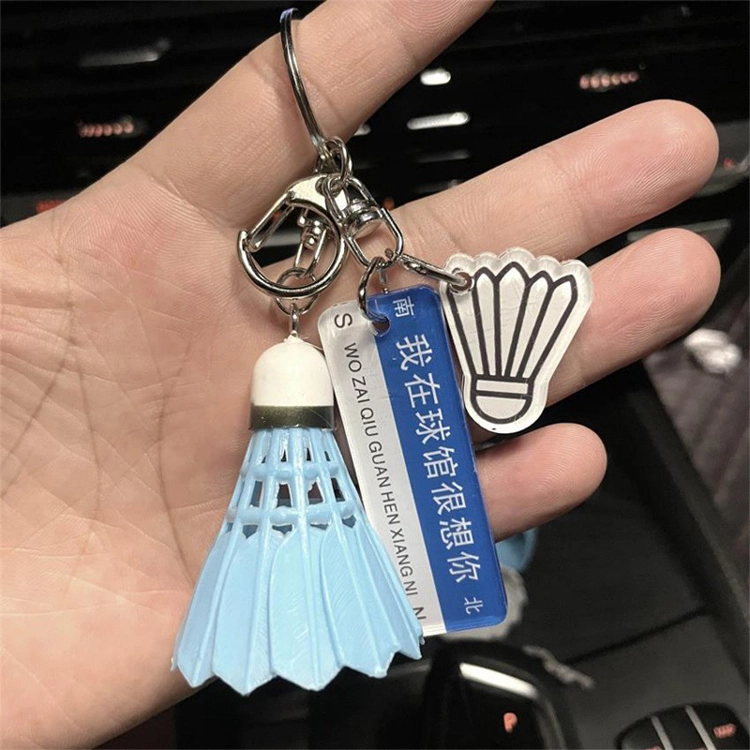 玄唐 我在球馆很想你球搭子专属羽毛球钥匙扣挂饰书包背包球包 亚克力 挂件 男女同款情侣款