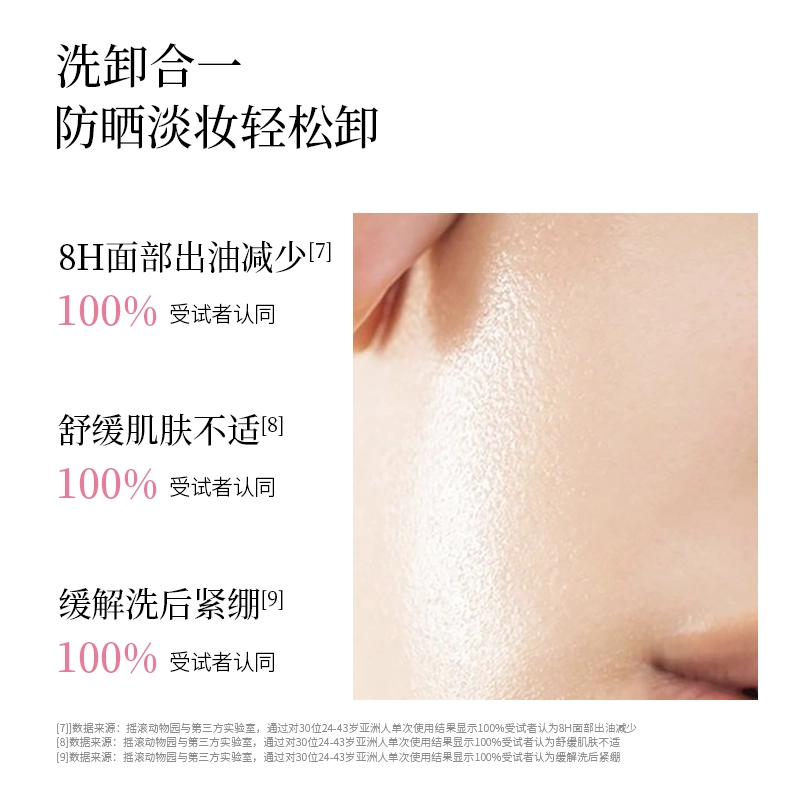 摇滚动物园 芭乐净油洁颜蜜氨基酸洗面奶洗卸合一 控油清洁