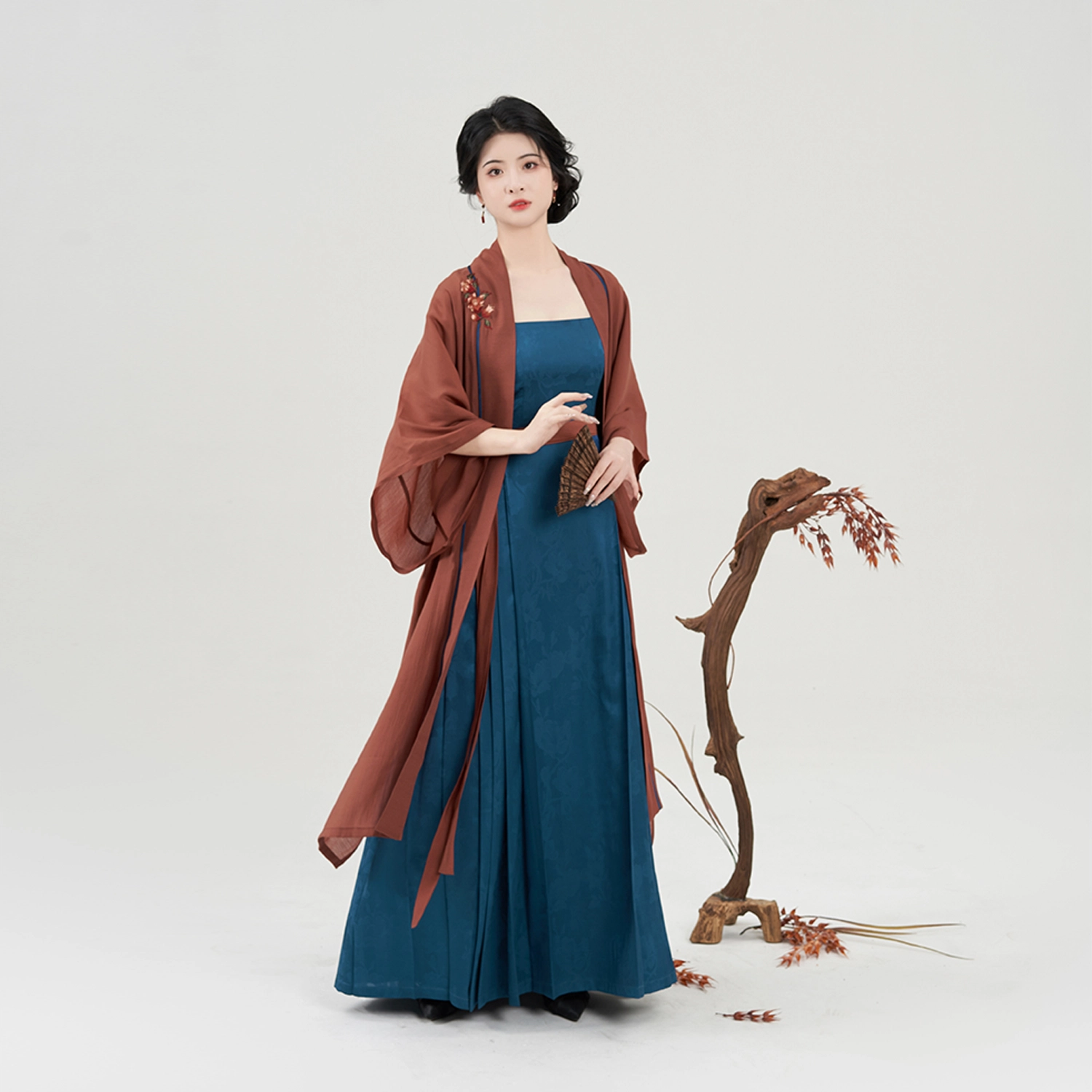织造司 炽热浪漫飘逸束腰汉服 女