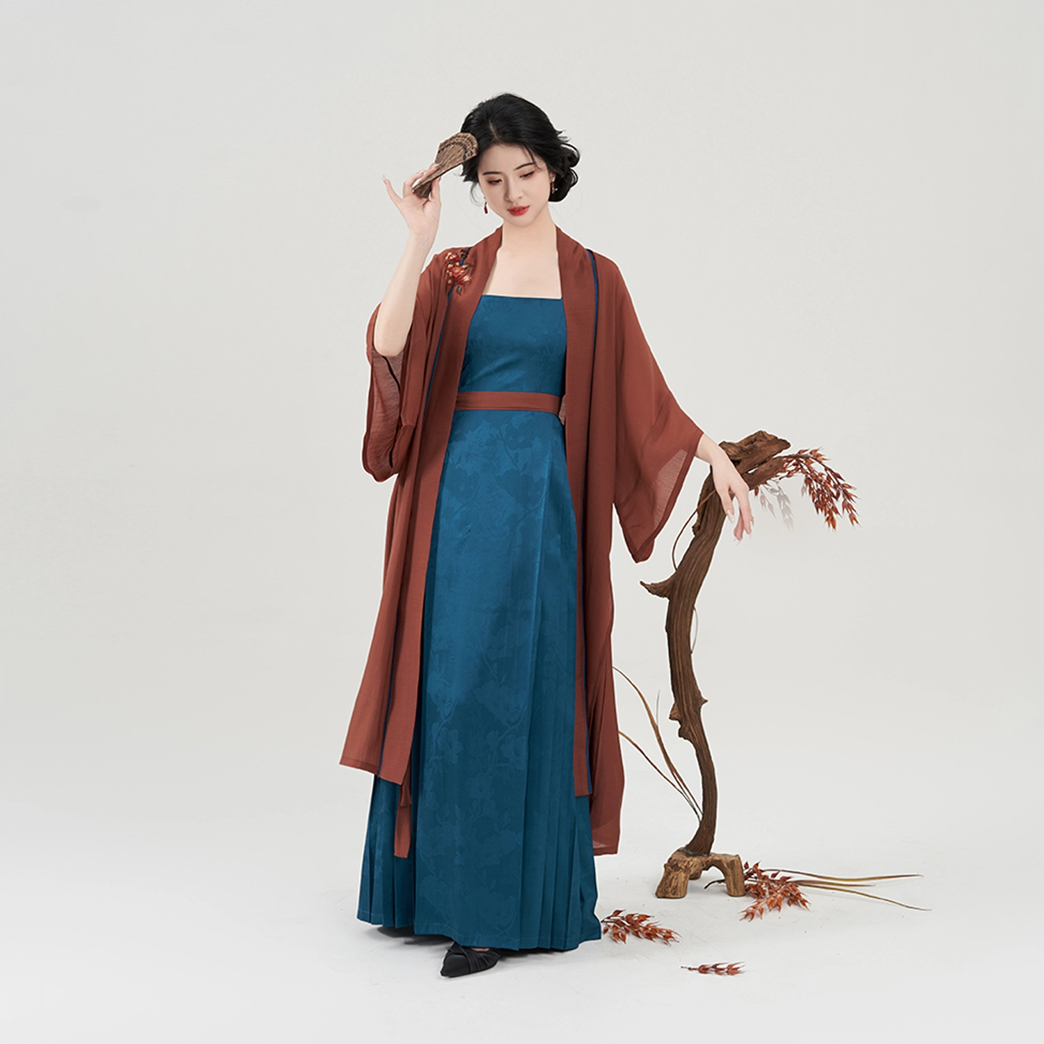 织造司 炽热浪漫飘逸束腰汉服 女
