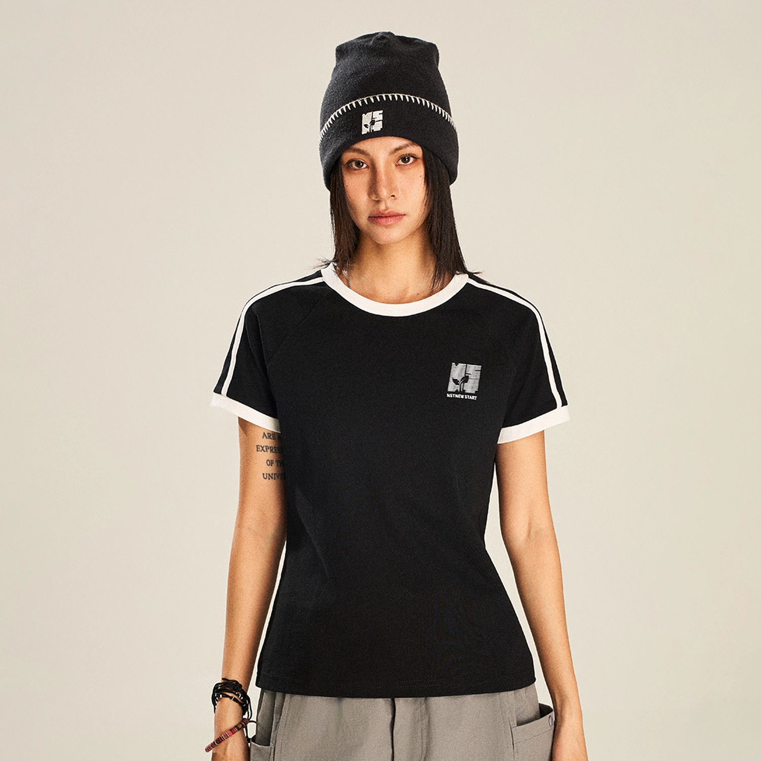 NSTNEW START logo T