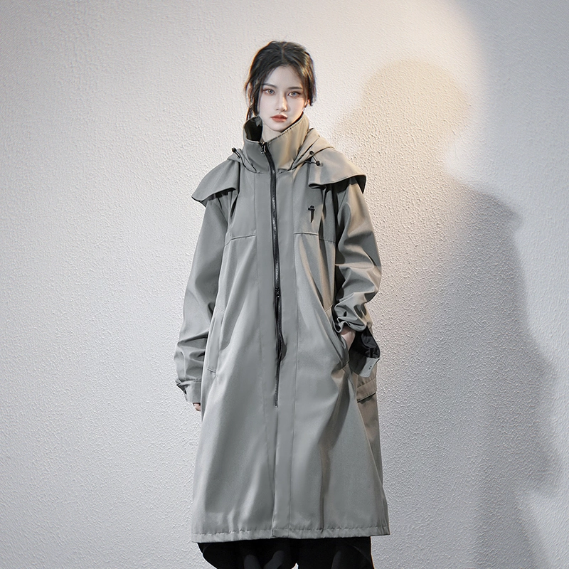 吉业重工 机能风双拉链长袖欧夹克 男女同款
