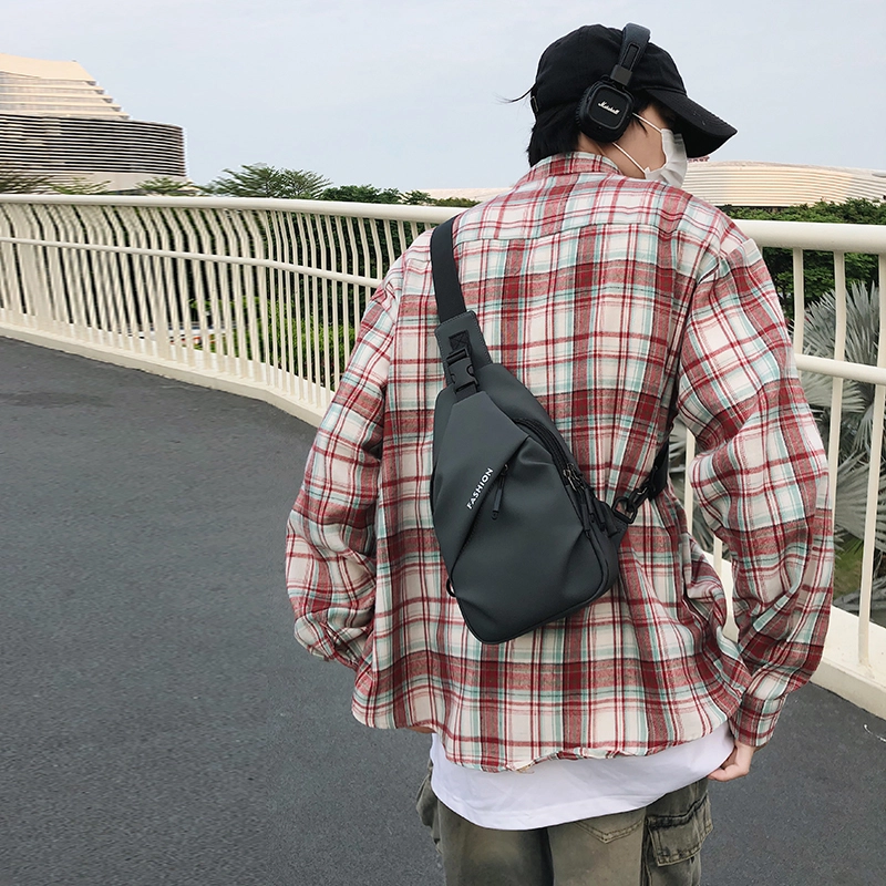 雅鹿 时尚休闲百搭 尼龙 胸包 男款 黑色/迷彩灰色/迷彩蓝色/迷彩黑色/蓝色/黑色