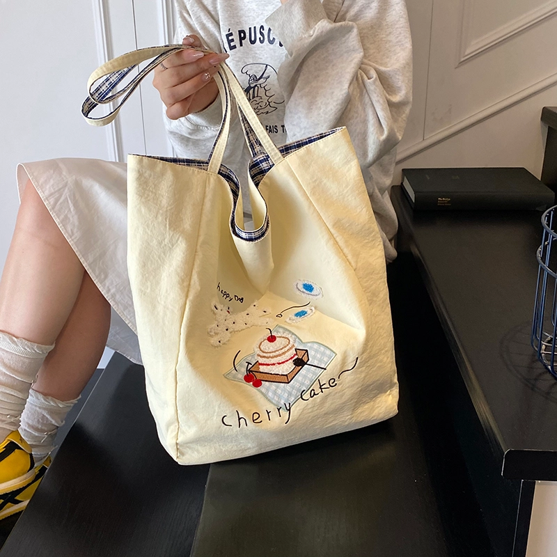 布依诺 可爱流汗小熊时尚上课百搭 牛津布 单肩包 女款 多色