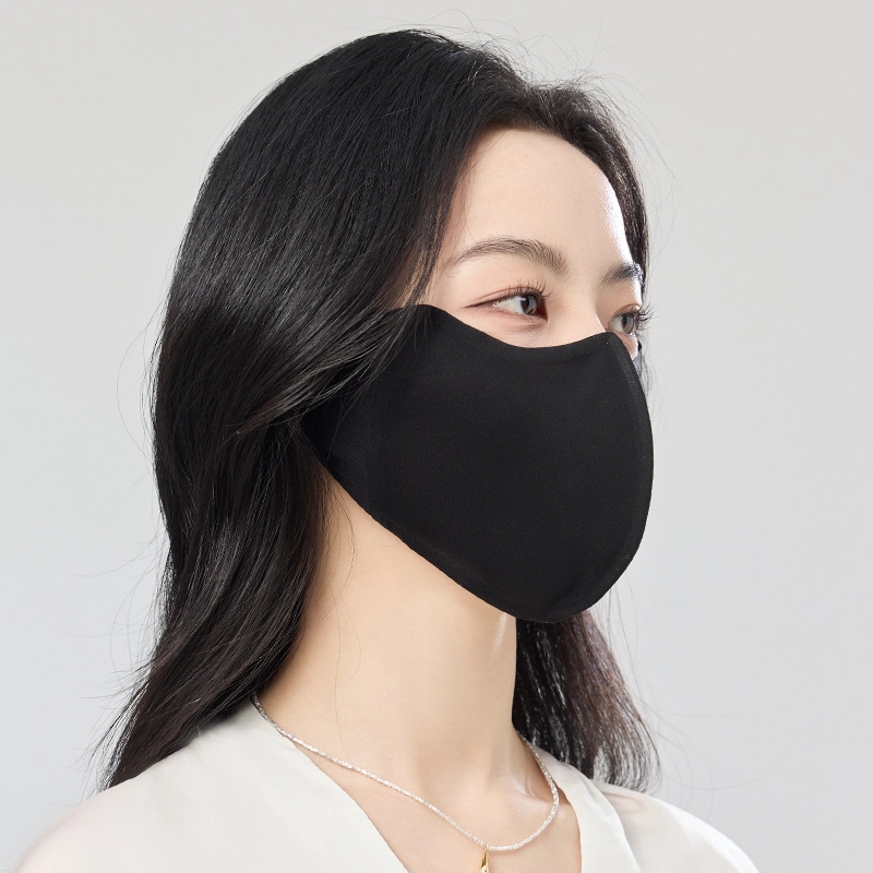 玖慕 防紫外线护眼角立体贴脸 桑蚕丝 口罩 女款