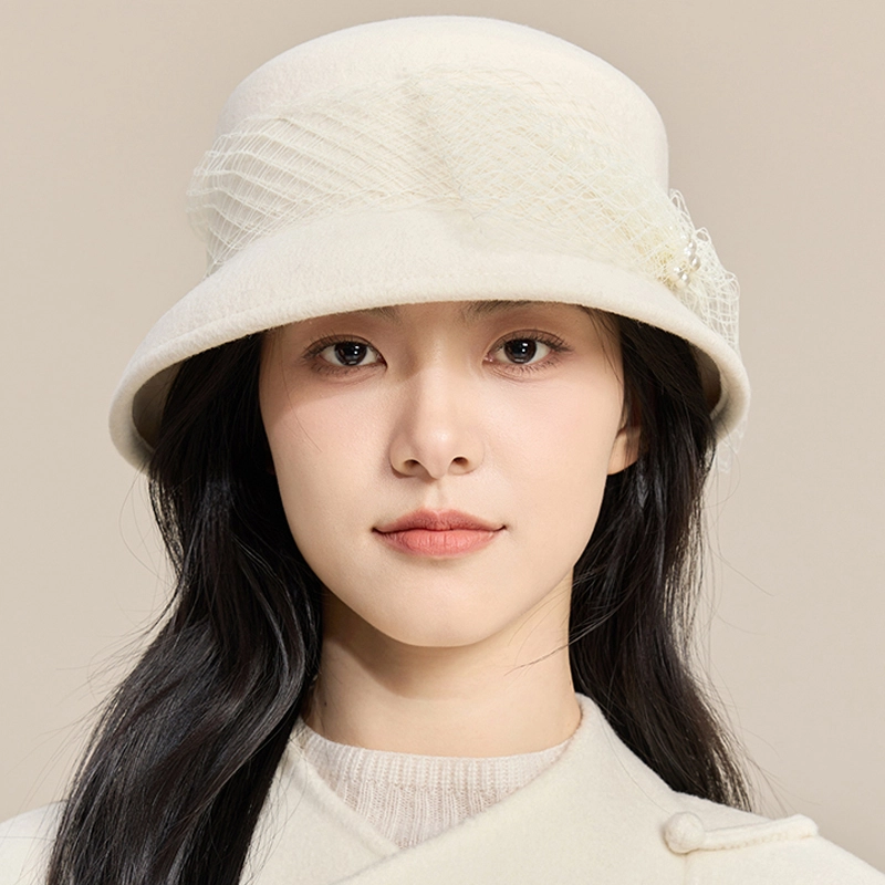 玖慕 复古 绵羊毛 渔夫帽 女款