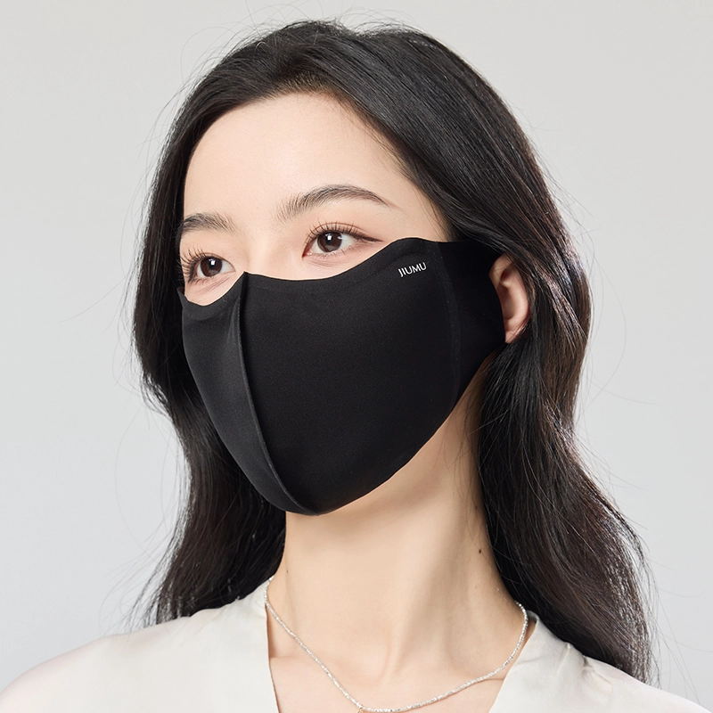 玖慕 防紫外线护眼角立体贴脸 桑蚕丝 口罩 女款
