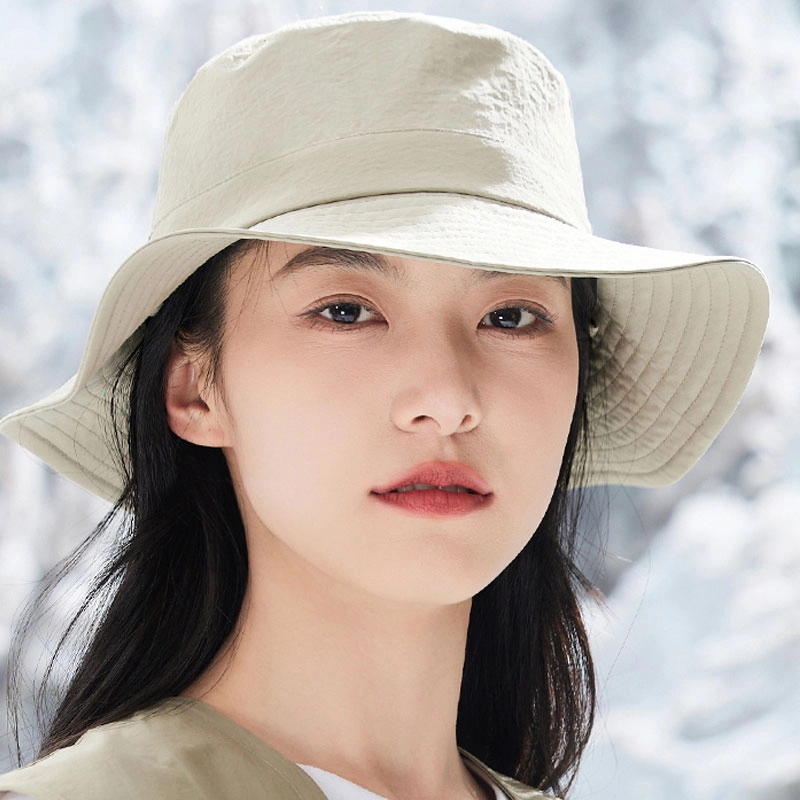 玖慕 全脸露营登山防紫外线大檐户外太阳帽子 锦纶 防晒帽 女款