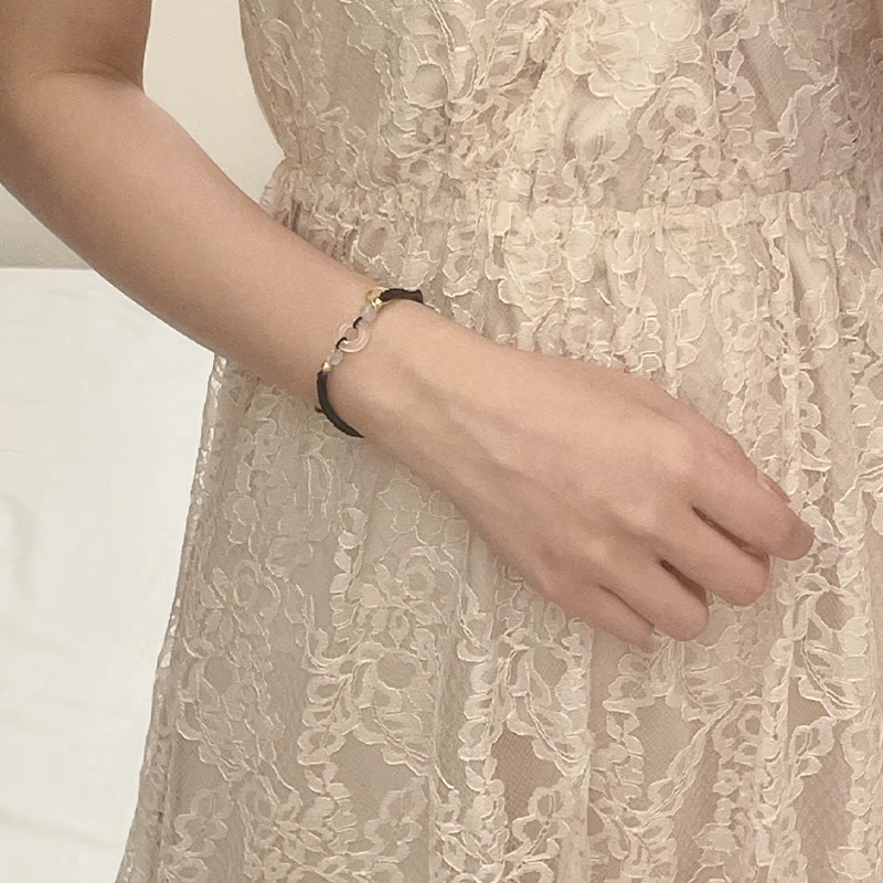 华髻 福牌平安扣 新中式复古国潮 招财纳福天然 玉髓 手链 男女同款情侣款
