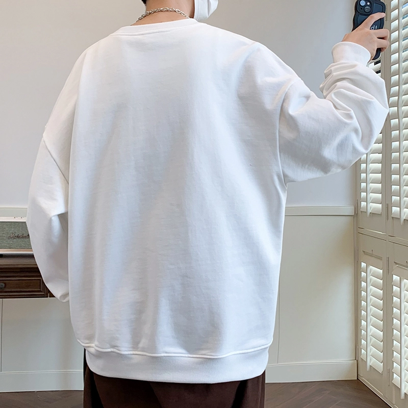 草本初色 基础款圆领薄款卫衣 男女同款