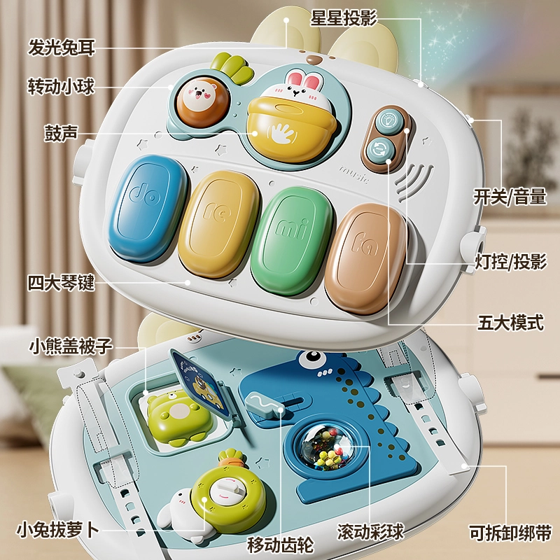 贝杰斯 婴儿新生儿安抚脚踏钢琴 早教益智玩具