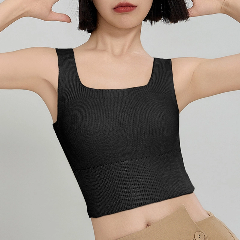 内在密码 保暖背心女款无痕女士自带杯垫免穿文胸磨毛秋冬季打底显瘦内搭