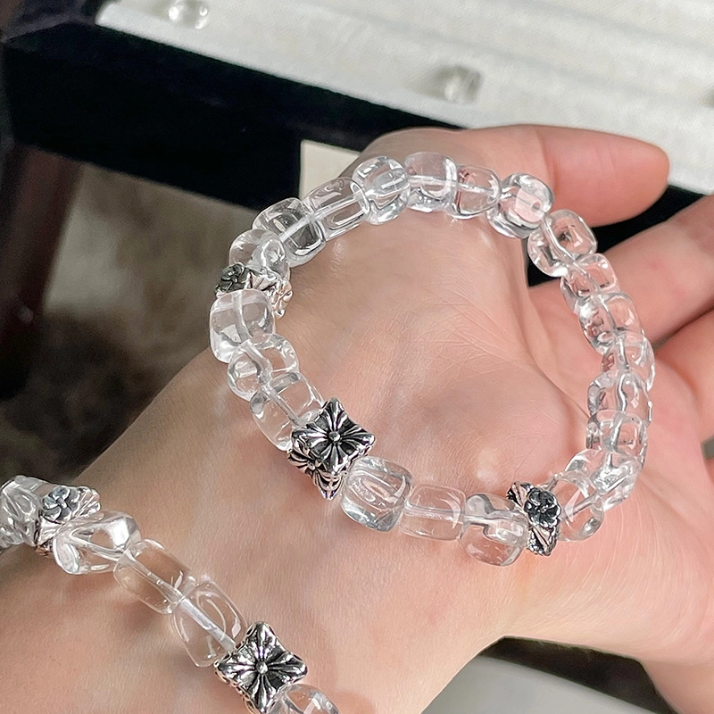 琳琯瑛 清冷高级感简约设计 轻奢国风天然 白水晶 手串 女款