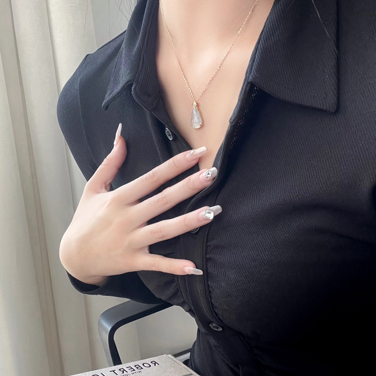 琳琯瑛 新中式国风气质 糯冰 翡翠吊坠 女款