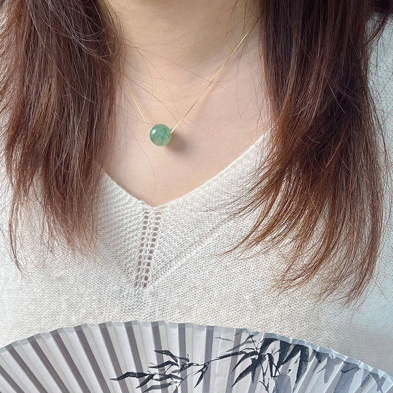 琳琯瑛 路路通百搭翡里翡气挂坠天然 非洲翠 吊坠 女款