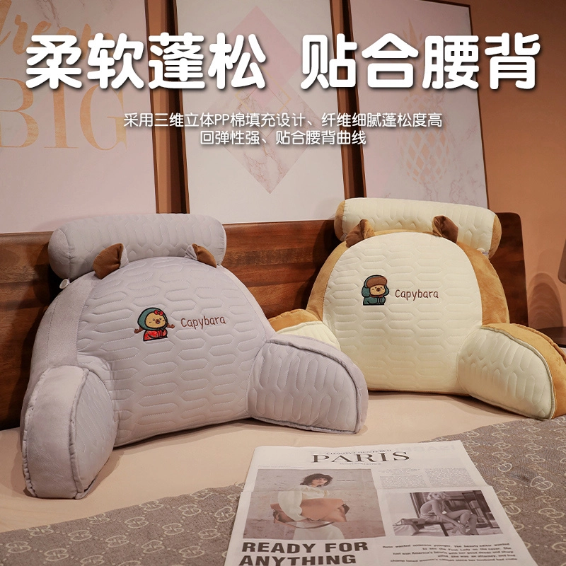 意屋语 卡皮巴拉乳胶动物卡通创意抱枕 陪伴治愈 玩偶周边