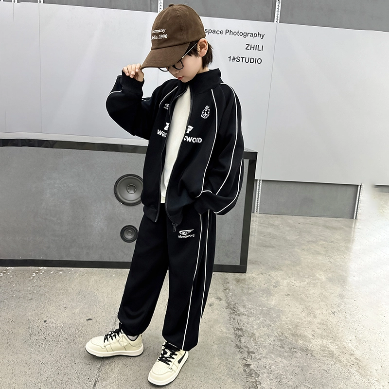 棉基因休闲运动套装 舒适亲肤时尚洋气 图片色 儿童款