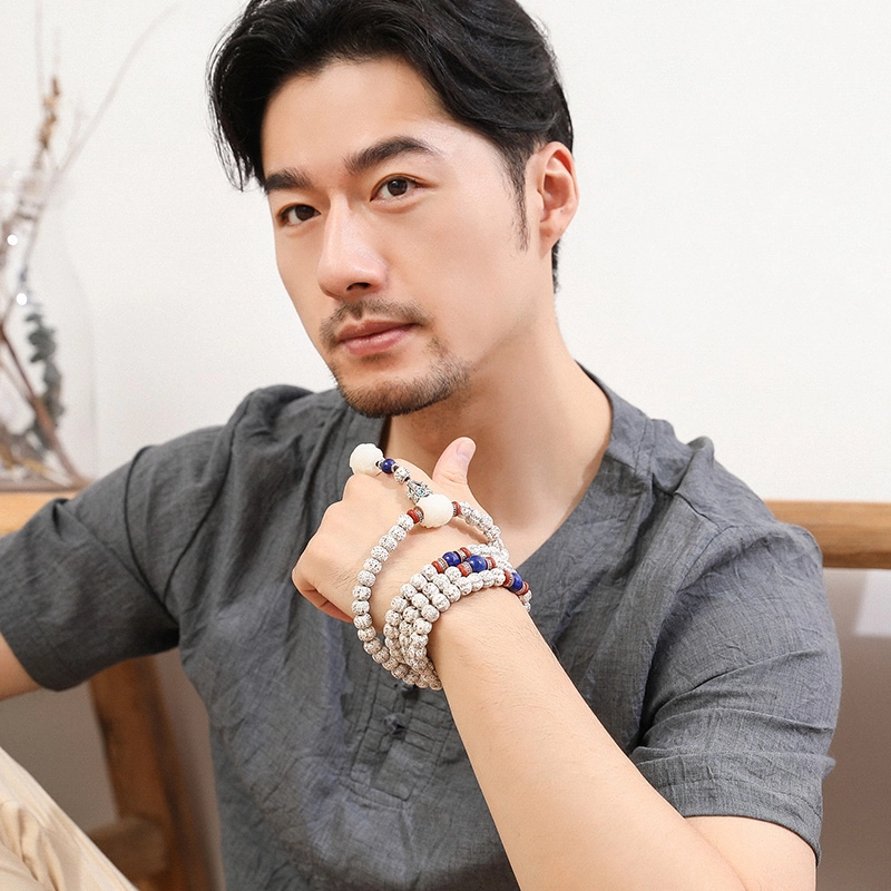 妍韵珠宝 六芒星 星月菩提 菩提类手串 男女同款情侣款