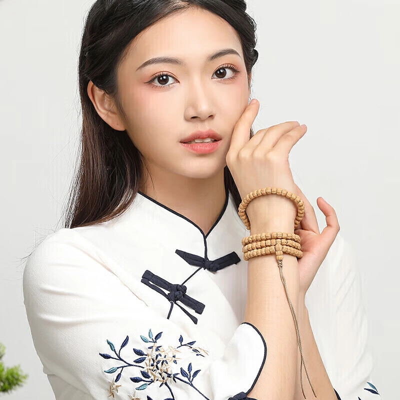 豆蔻时光 文玩藏式念珠佛系禅意简约#好运 深坑 柏香籽/百香籽 手串 男女同款情侣款