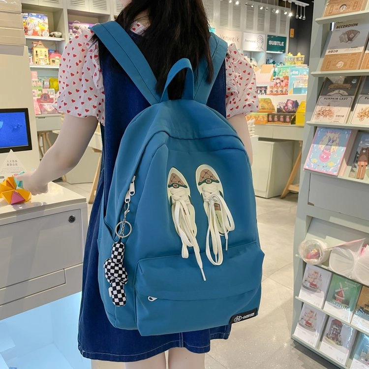 巴朗熊 高中初中生小众大容量潮韩版百搭休闲 双肩包 尼龙 男女同款情侣款 多色